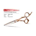 YASAKA 5.5" High‑end Barber Hair Scissors Cobalt Steel Sharp Convex Edge, Hair Shears for Precision Cutting, Ultra Sharp & Straight Convex Blade, Haircut Scissors For Men Women Salon& Home, Gold