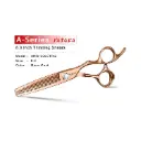 YASAKA High-end 6" Thinning Shears for Hair Cutting - 30 Teeth Sharp Blade, Ultra Sharp & Straight Convex Blade,Crafted from Cobalt Steel,Thinning Scissors For Men Women Salon& Home, Gold